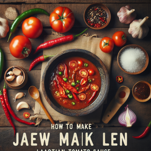 Cómo hacer Jaew Maak Len (Salsa de tomate) de Laos