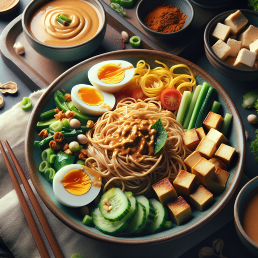 Cómo hacer Ketoprak (Ensalada de fideos con salsa de maní) de Indonesia
