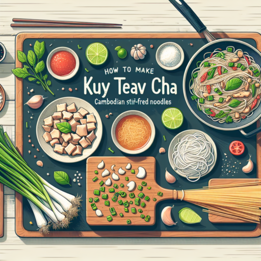 Cómo hacer Kuy Teav Cha (Fideos salteados) de Camboya