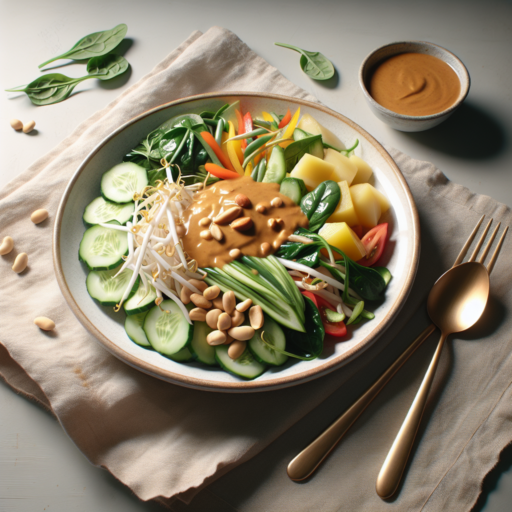 Gado-Gado: Ensalada de verduras con salsa de maní de Indonesia