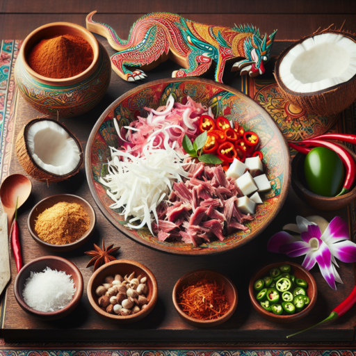 Receta de Lawar (Ensalada de carne y coco) de Indonesia