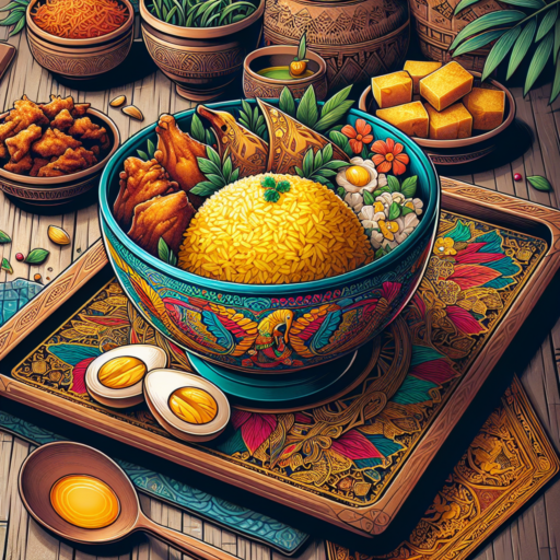 Receta de Nasi Kuning (Arroz amarillo) de Indonesia
