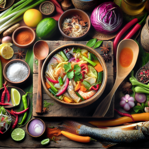 Receta de Samlor Kako Trey (Sopa de pescado y vegetales) de Camboya